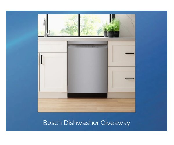 RC Willey Bosch Dishwasher Giveaway - Win A Bosch Dishwasher (Limited States)