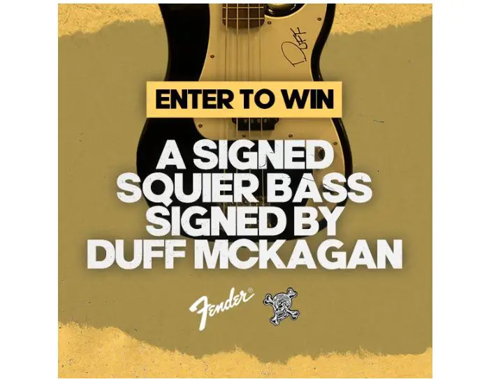 Revolver Duff McKagan Bass Giveaway - Win A Signed Bass Guitar & Vinyl Album