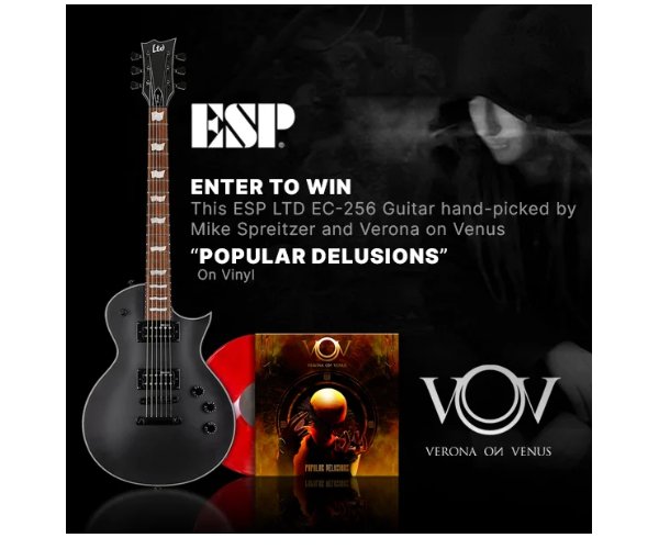 Revolver Verona on Venus Popular Delusions Guitar Giveaway - Win A Vinyl Album & An Electric Guitar