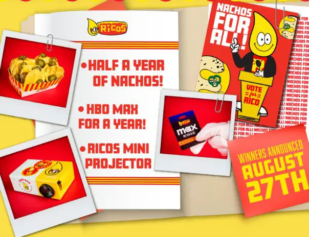 Ricos Nachos for All Giveaway - Win Free Nachos For 6 Months, Mini Projector & More