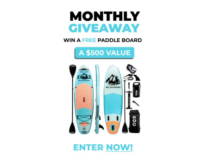 ROC Outdoors Monthly Giveaway - Win An Inflatable Paddle Board