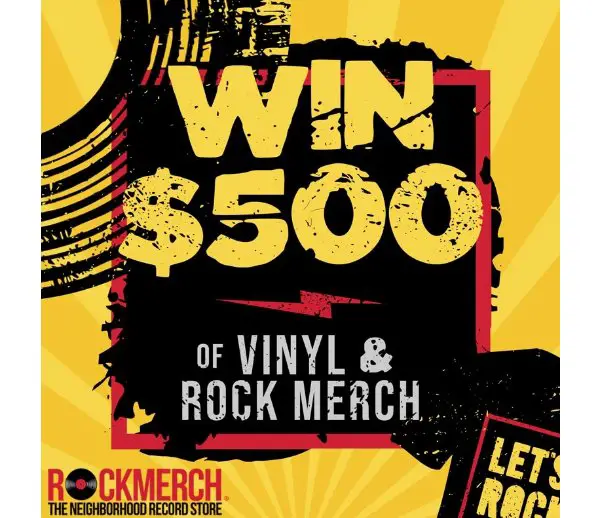 RockMerch New Year's Eve Sweepstakes - Win $500 Worth Of Official Rock Merch Of Your Choice