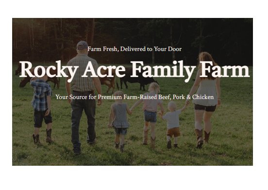 Rocky Acre Family Farm Holiday Cheer Meat Giveaway