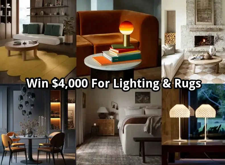 Rugs Direct & Lightopia $4K Cozy Home Giveaway - Win $4,000 For Lighting & Rugs