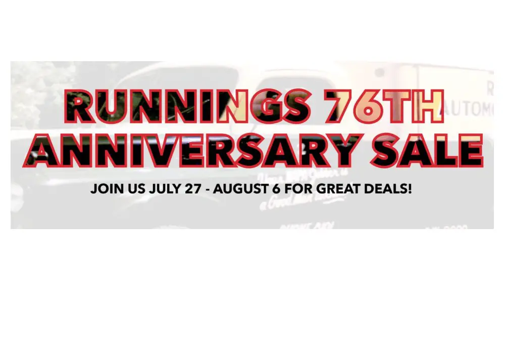 Runnings Supply 76th Anniversary Gift Card Giveaway - Win A $760 Gift Card