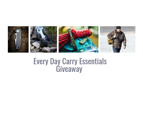 RY Outfitters 2024 August Every Day Carry Essentials Giveaway - Win Outdoor Gear & More