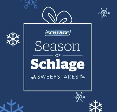 Schlage Season Sweepstakes