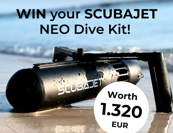 SCUBAJET Dive Kit Giveaway - Win A $1,500 SCUBAJET NEO Underwater Dive Kit