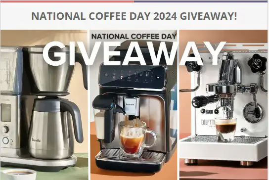 Seattle Coffee Gear National Coffee Day Giveaway – Win A Free Espresso Machine Or Coffee Maker (3 Winners)