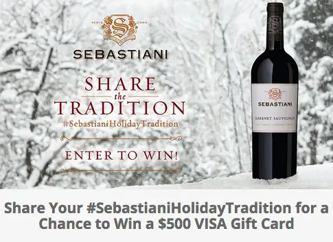 Sebastiani Vineyards $500 Visa GC GAW