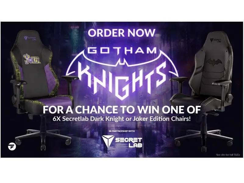 Secret Lab Sweepstakes - Win A Dark Knight Or Joker Themed Gaming Chair