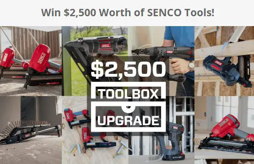 SENCO Toolbox Upgrade Sweepstakes - Win $2,500 Worth Of Tools