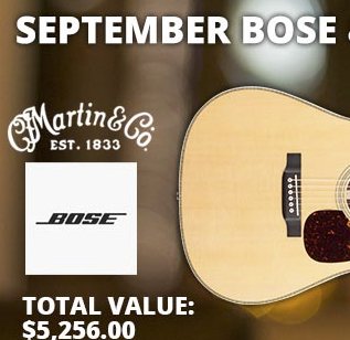 September Bose & Martin Facebook Giveaway