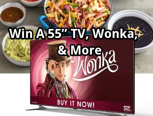 Sharky’s And Wonka Movie Sweepstakes - Win A 55” Flat-Screen TV, A Digital Copy Of Wonka & More