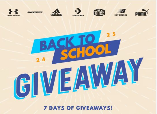 Shoe Sensation Back To School Shoe Giveaway – Win A Pair Of Shoes From Adidas, Converse, New Balance, And More (7 Winners)