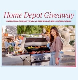 Shop TODAY and The Home Depot Sweepstakes - Win a Brand New 5-Burner Gas Grill!