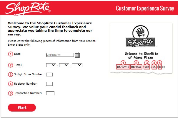 ShopRite Customer Experience Sweepstakes – Win $100 ShopRite Gift Card (30 Winners)