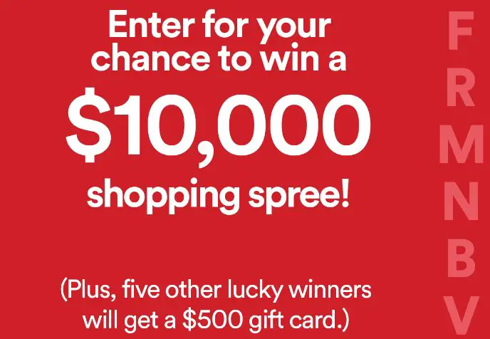 Simon Holiday $10,000 Sweepstakes - Win $10,000 Shopping Spree