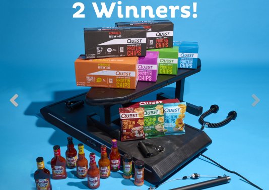 Simply Good Foods Quest + Vitruvian + Frank’s RedHot Sweepstakes - Win A $4,148 Prize Pack