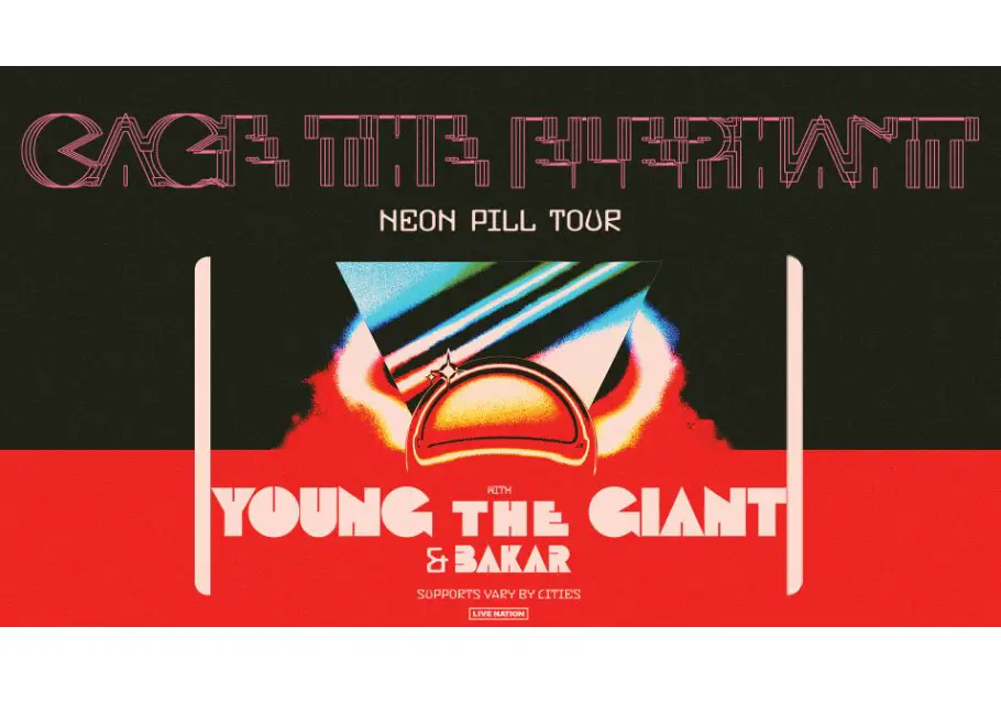 SiriusXM Cage The Elephant Neon Pill Tour Sweepstakes - Win A Trip For 2 To See Cage The Elephant Live