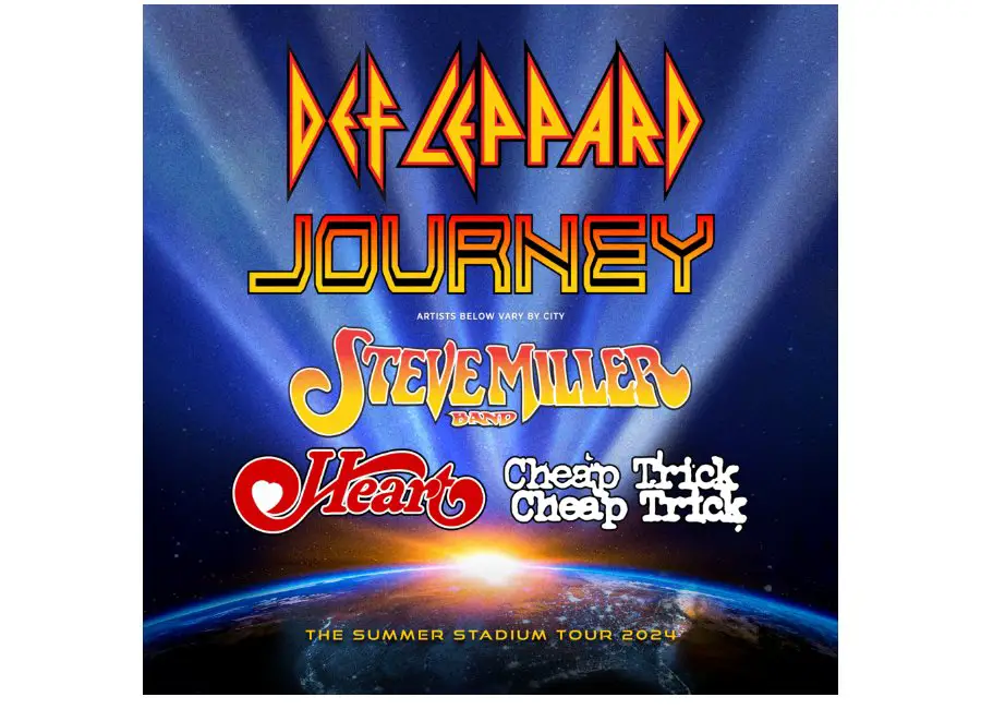 SiriusXM Summer Stadium Tour 2024 Sweepstakes - Win A Trip For 2 To Watch Def Leppard & Journey