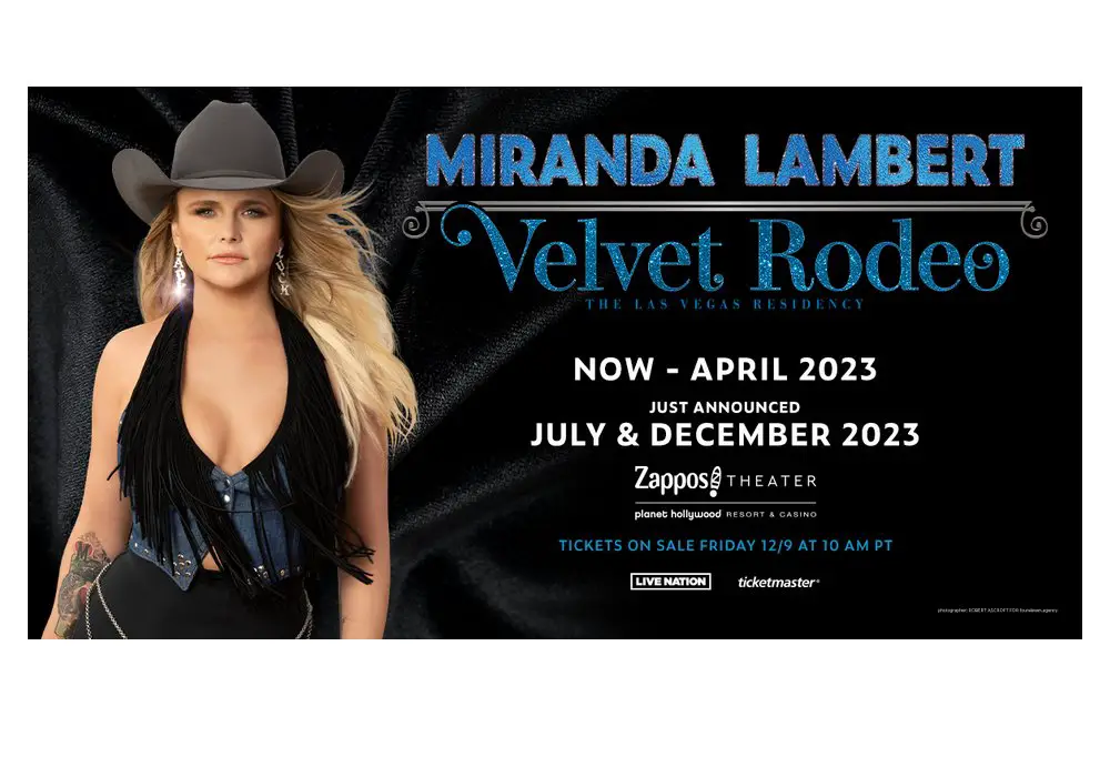 SiriusXM Sweepstakes Win A Trip For Two To Miranda Lambert “Velvet