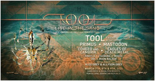 SiriusXM Tool Live In The Sand Festival Giveaway - Win A Trip To Attend Tool Live In The Sand