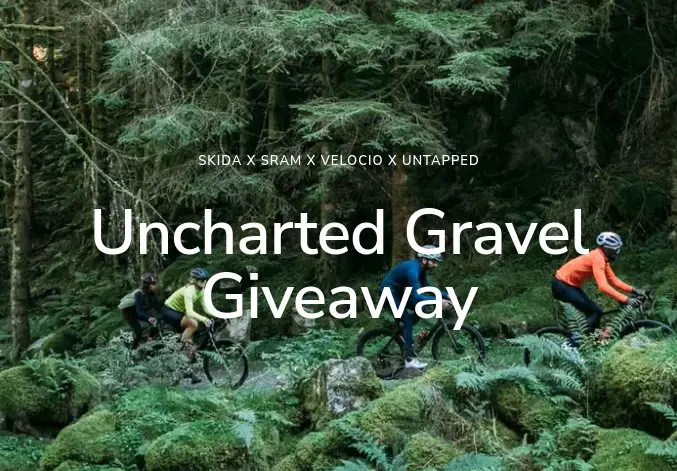 SKIDA Uncharted Gravel Giveaway - Win Cycling Parts, Accessories & Gift Cards