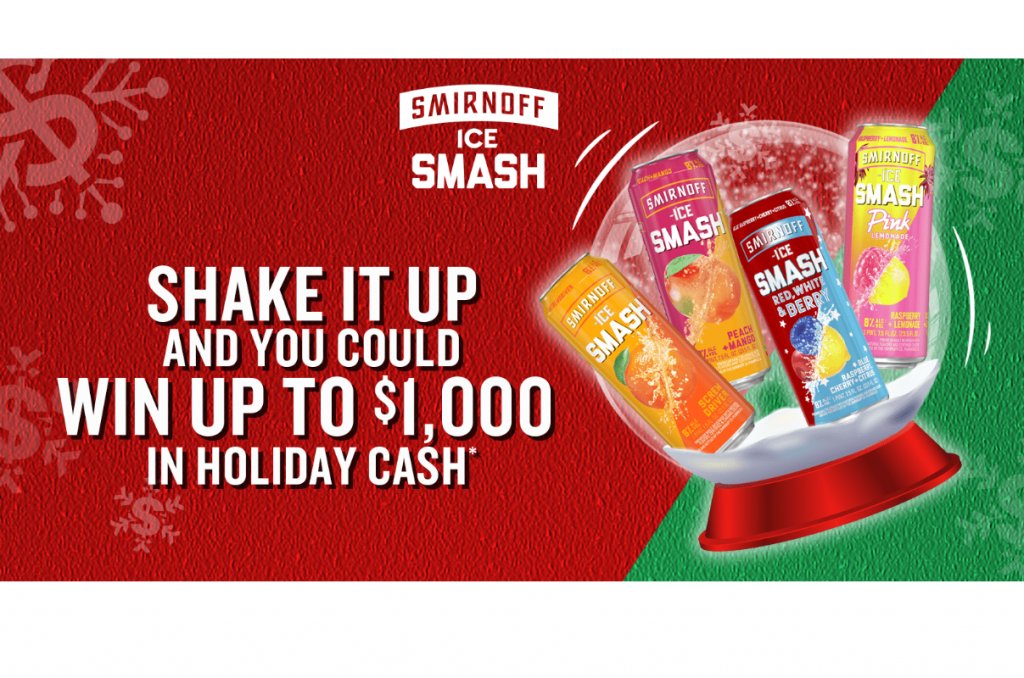 Smirnoff Ice Holiday Gamification Sweepstakes - Win Up To $1,000 Gift Card