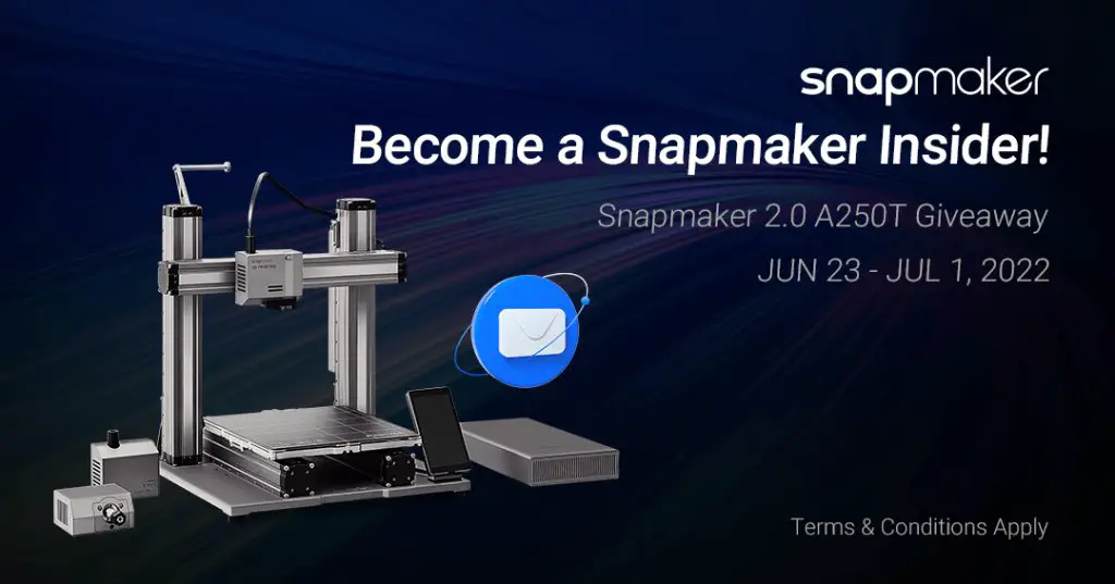 Snapmaker 3D Printer Giveaway - Win A $1,500 3D Printer