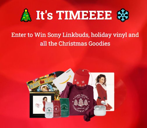 Sony Music Fans It’s Christmas Time Giveaway Sweepstakes – Win Sony Wireless Earbuds And A Bundle Of 10 Christmas Albums On Vinyl (2 Winners)