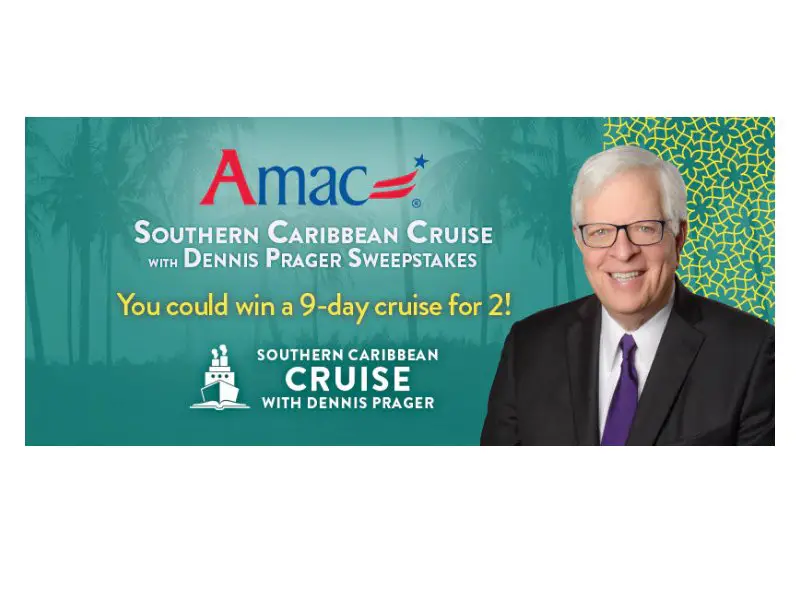 Southern Caribbean Cruise With Dennis Prager Sweepstakes - Win A Vacation Cruise For 2