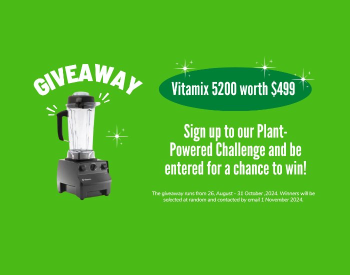 Species Unite 30-Day Plant-Powered Challenge Giveaway - Win A Vitamix 5200 Blender