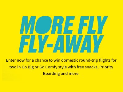 Spirit Airlines More Fly Fly-Away Giveaway - Win 2 Spirit Airlines Tickets & More