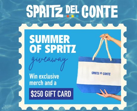 Spritz Del Conte Summer of Spritz Sweepstakes - Win A $250 Visa Gift Card + Tote Bag