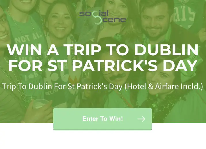 St. Patick's Day In Dublin Sweepstakes