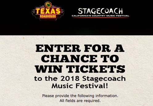 Stagecoach Giveaway Sweepstakes