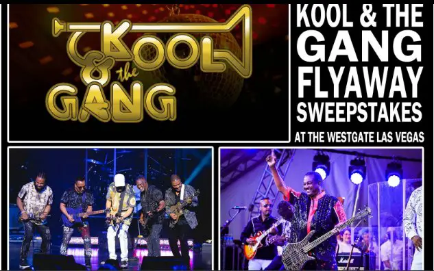 Steve Harvey Morning Show’s Kool & The Gang Flyaway Sweepstakes – Win A Trip For 2 To Las Vegas To See Kool & The Gang In Concert