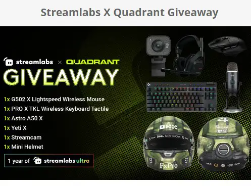 Streamlabs X Quadrant Giveaway – Win A Streaming Equipment Bundle
