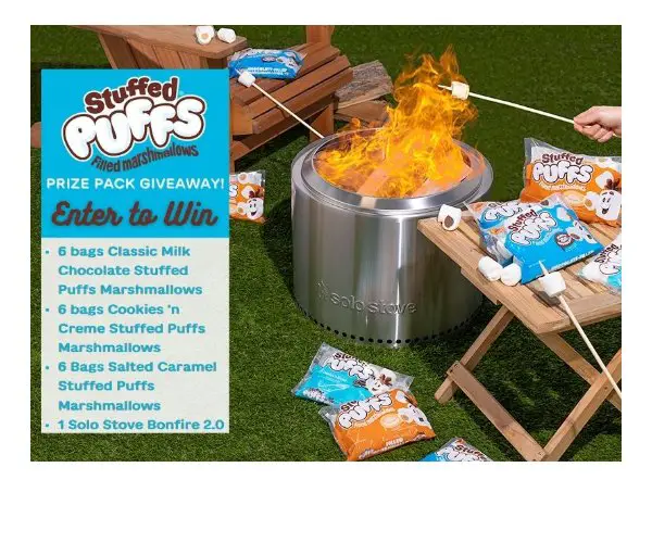 Stuffed Puffs S’mores Sweepstakes - Win A Solo Stove And Three Flavors Of Stuffed Marshmallows (3 Winners)