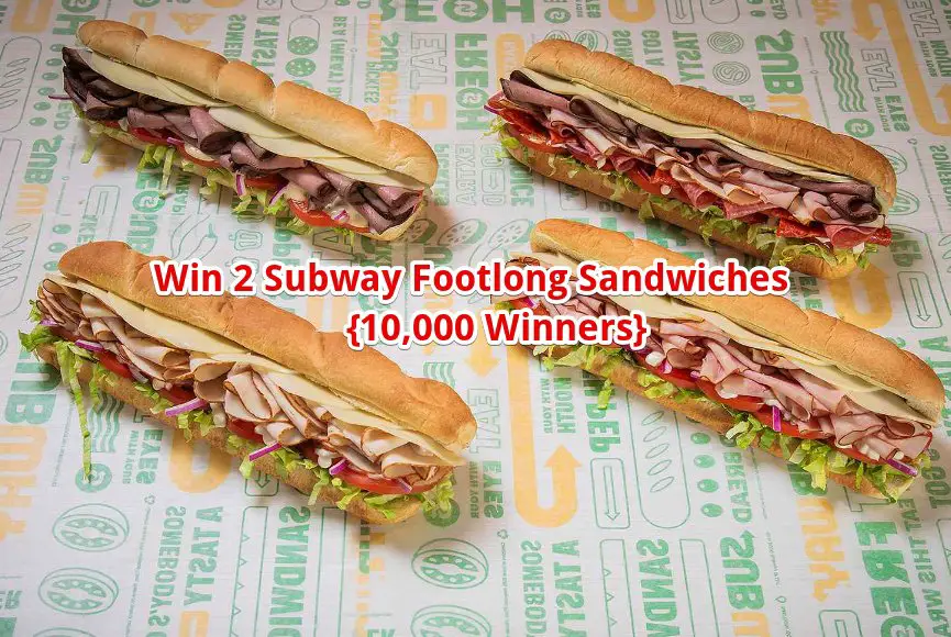 Subway Ghoster Redemption Promo – Win 2 Subway Footlong Sandwiches (10,000 Winners)