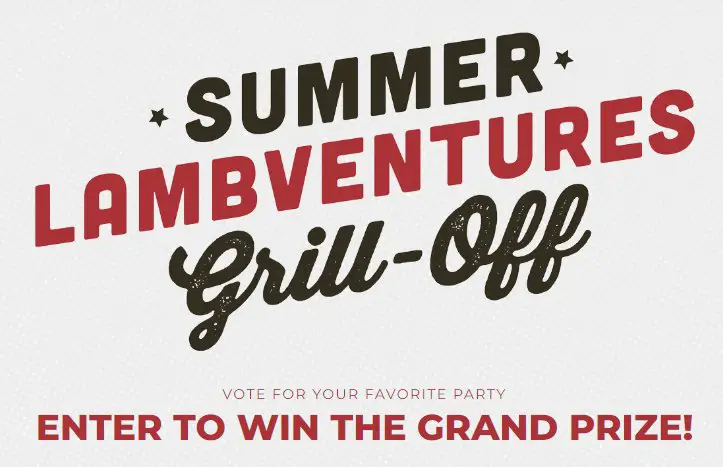 Summer Lambventures Grill Off Giveaway - Win A Yeti Cooler Filled With Lamb Meat