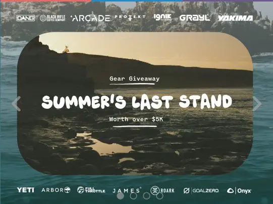 Summer’s Last Stand Giveaway - Win Over $5,000 Worth Of Prizes