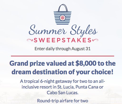 Summer Styles Sweepstakes