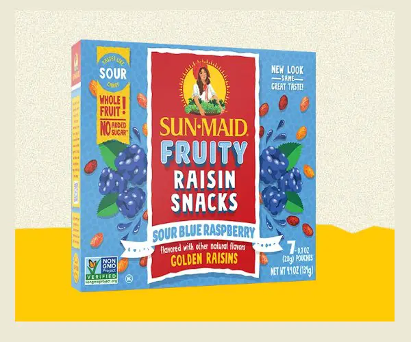 Sun-Maid Fruity Raisin Snacks Instant Win - Win A 5oz Bag Of Sun-Maid Raisins