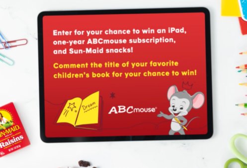 SunMaid Feeding Hungry Minds Sweepstakes - iPad, Sun-Maid Snacks & Moe Up For Grabs