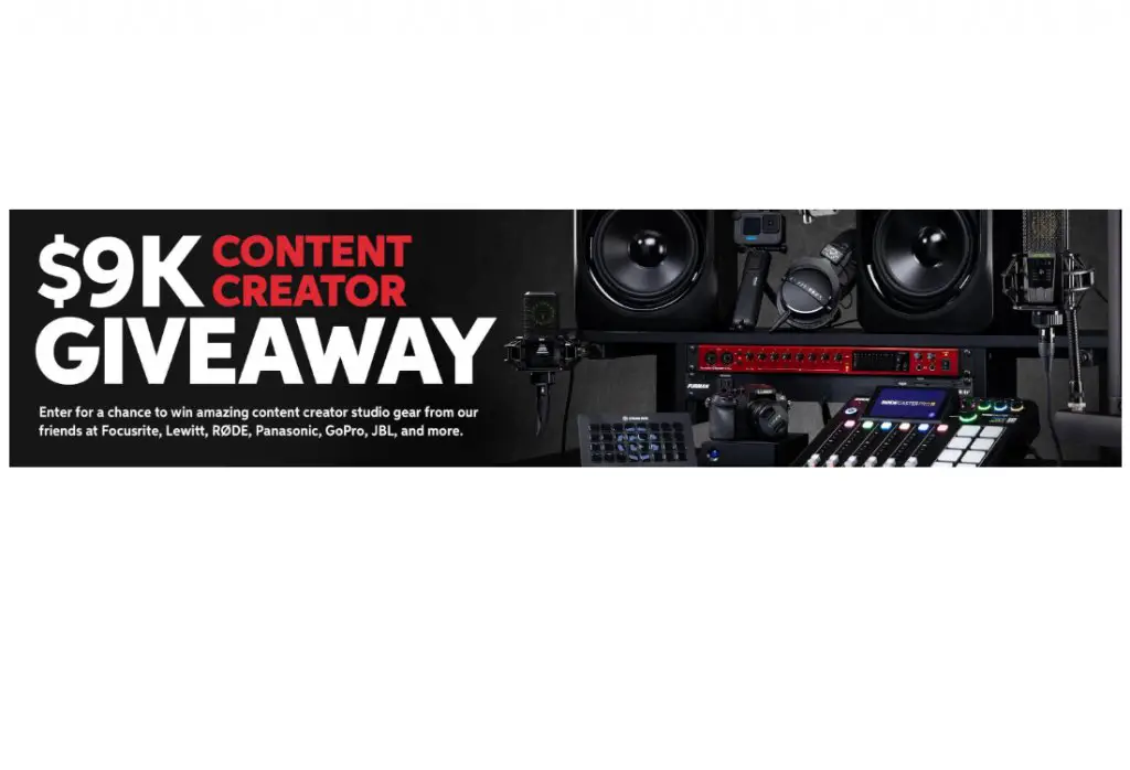 Sweetwater Sound $9,000 Content Creator Studio Giveaway - Win Podcasting Gear & More