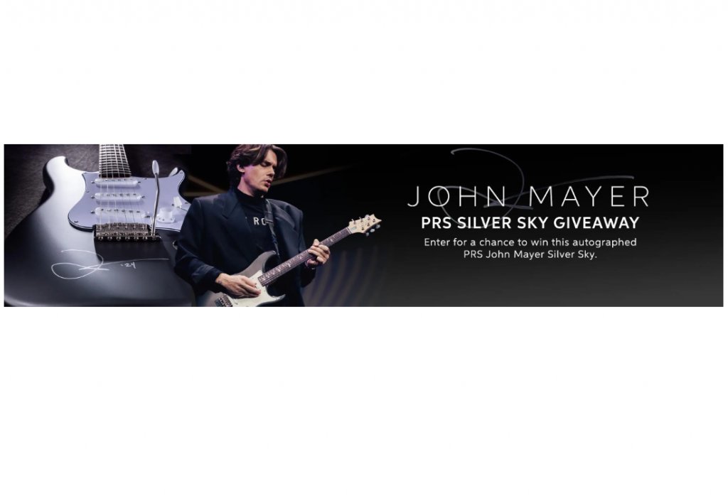 Sweetwater Sound John Mayer PRS Silver Sky Giveaway - Win A John Mayer Signed Electric Guitar