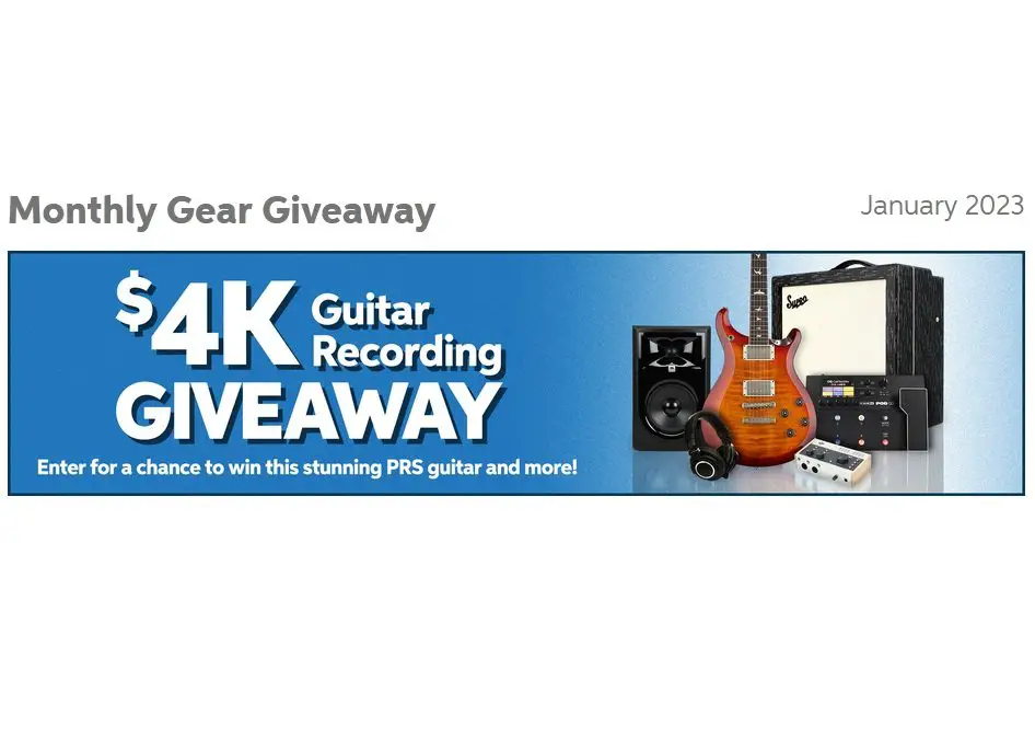 Sweetwater Sound Monthly Giveaway - Win A $4,000 Guitar Recording Rig