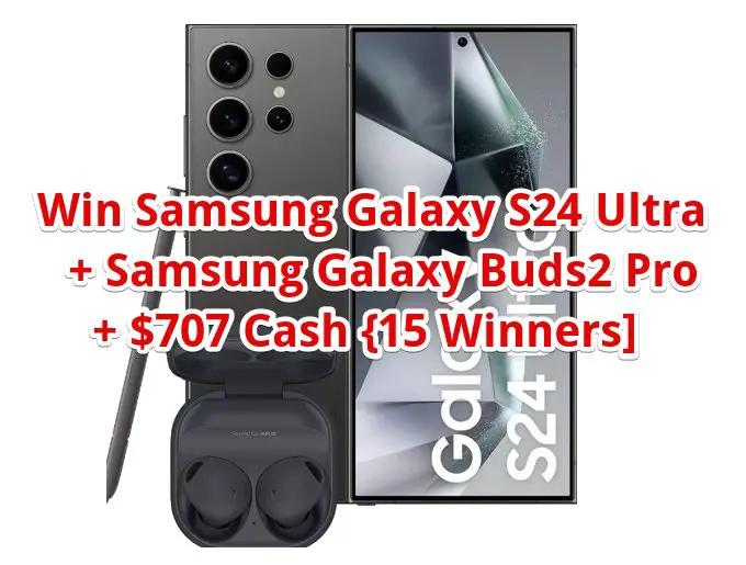 T-Mobile Tuesdays Sweepstakes - Win Samsung Galaxy S24 Ultra + Samsung Galaxy Buds2 Pro + $707 Cash